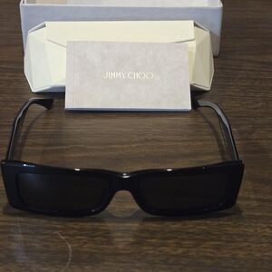 Jimmy Choo Black Glossy Sunglasses